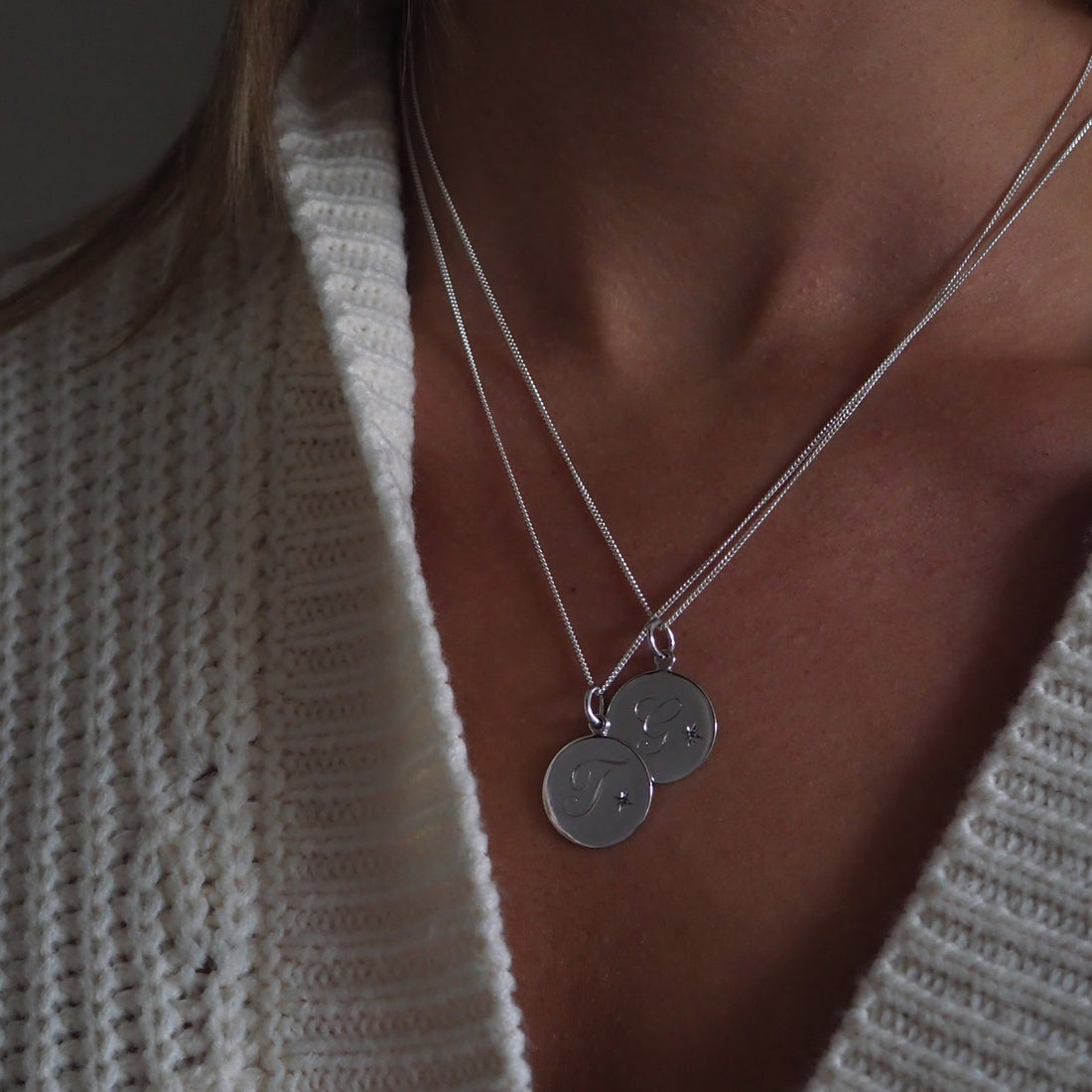 Birthstone November Citrine Initial Necklace featuring a vibrant Citrine stone, symbolising creativity, prosperity, and joy, set in a timeless design perfect for November birthdays.