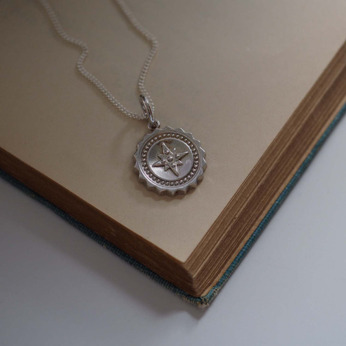Bianca Jones Compass Pendant in Silver or Gold Vermeil - Navigational jewellery