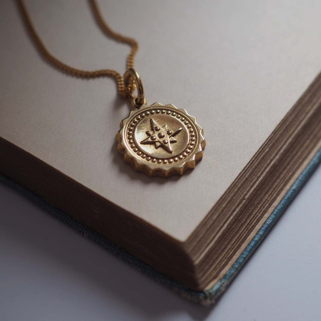 Bianca Jones Compass Pendant in Silver or Gold Vermeil - Navigational jewellery