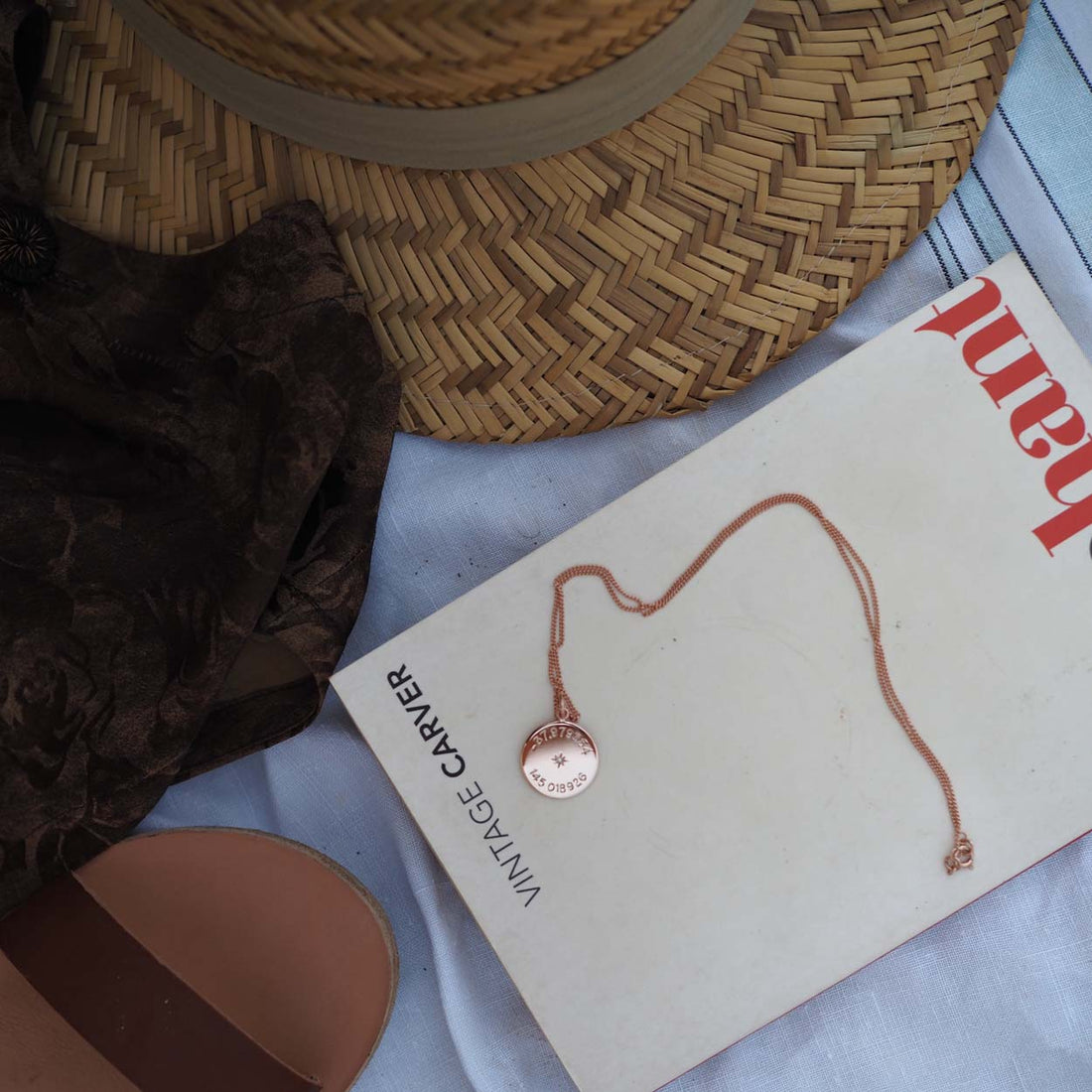 latitude and longitude diamond necklace available in yellow, rose, and white gold, symbolising unique personal locations