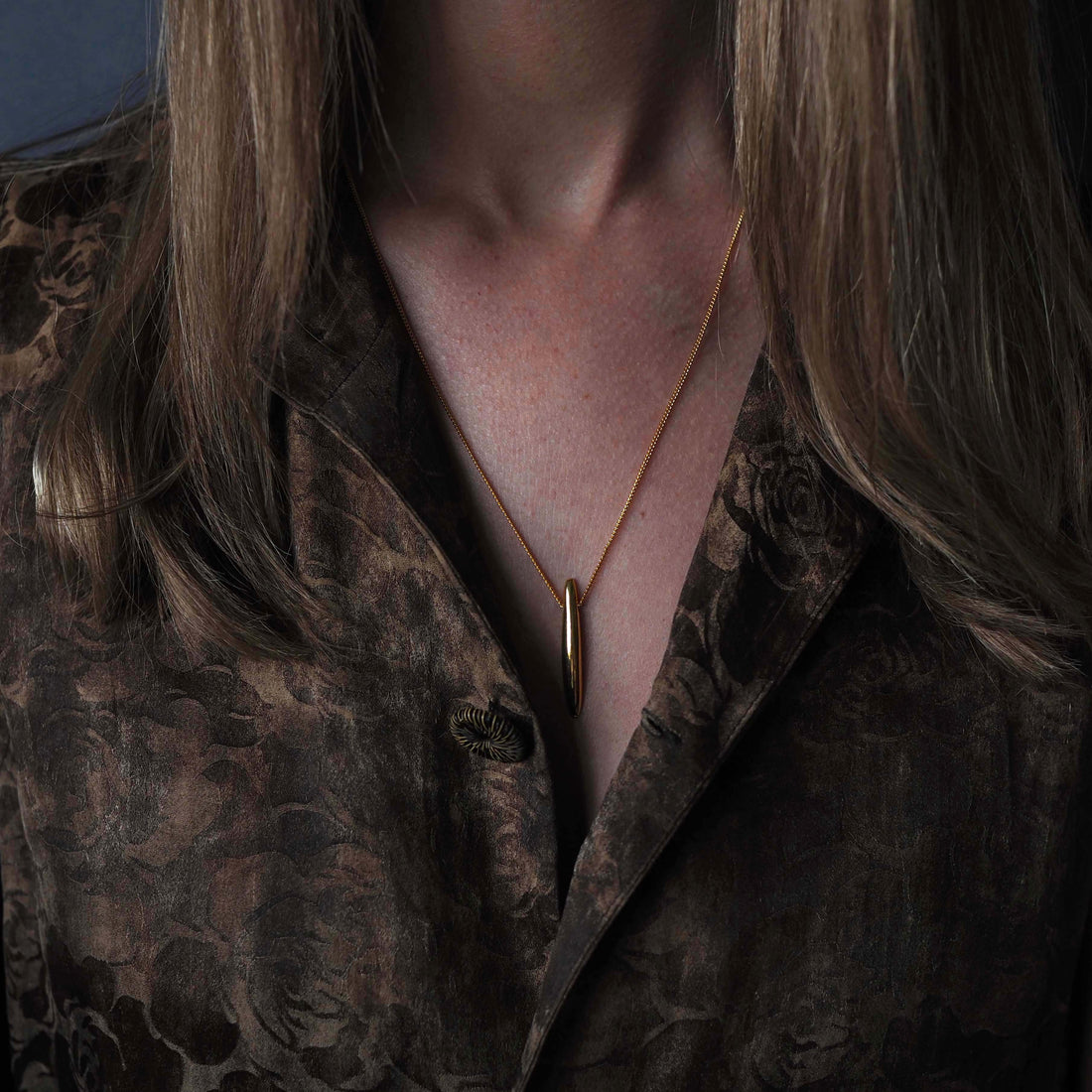 Sterling silver straight bar necklace engraved with Forever Strong, handmade meaningful jewellery.