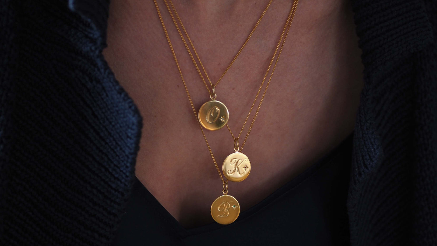 Solid 18ct gold vermeil Birthstone October Pink Tourmaline Initial Necklace with a hand-engraved scrolled initial and a brilliant-cut Pink Tourmaline in a Victoriana star-style setting, symbolizing love, balance, and seasonal elegance.