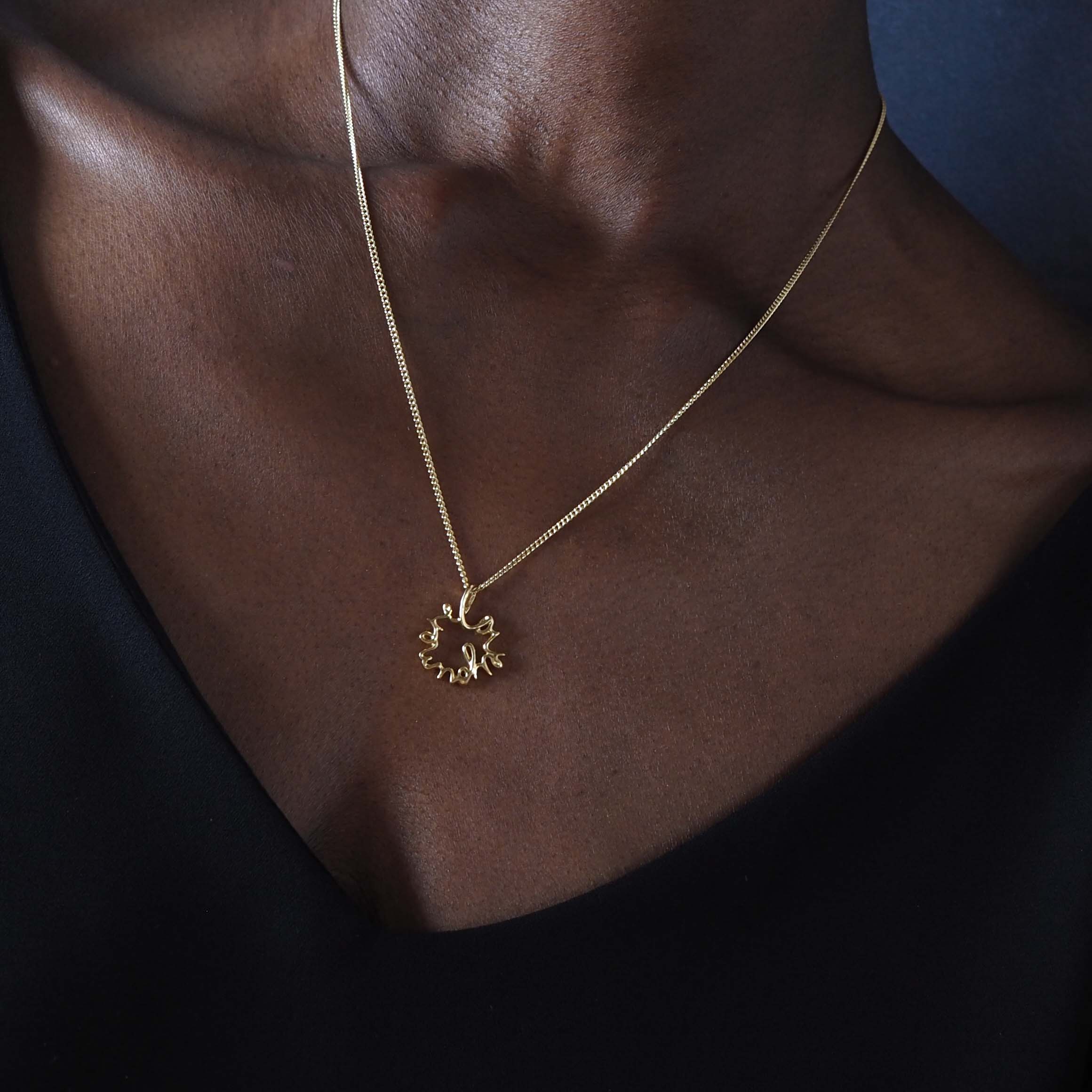 Love You More Necklace in 18ct Solid Gold, available in Yellow, White, and Rose Gold – Elegant and Personalised Jewellery Piece