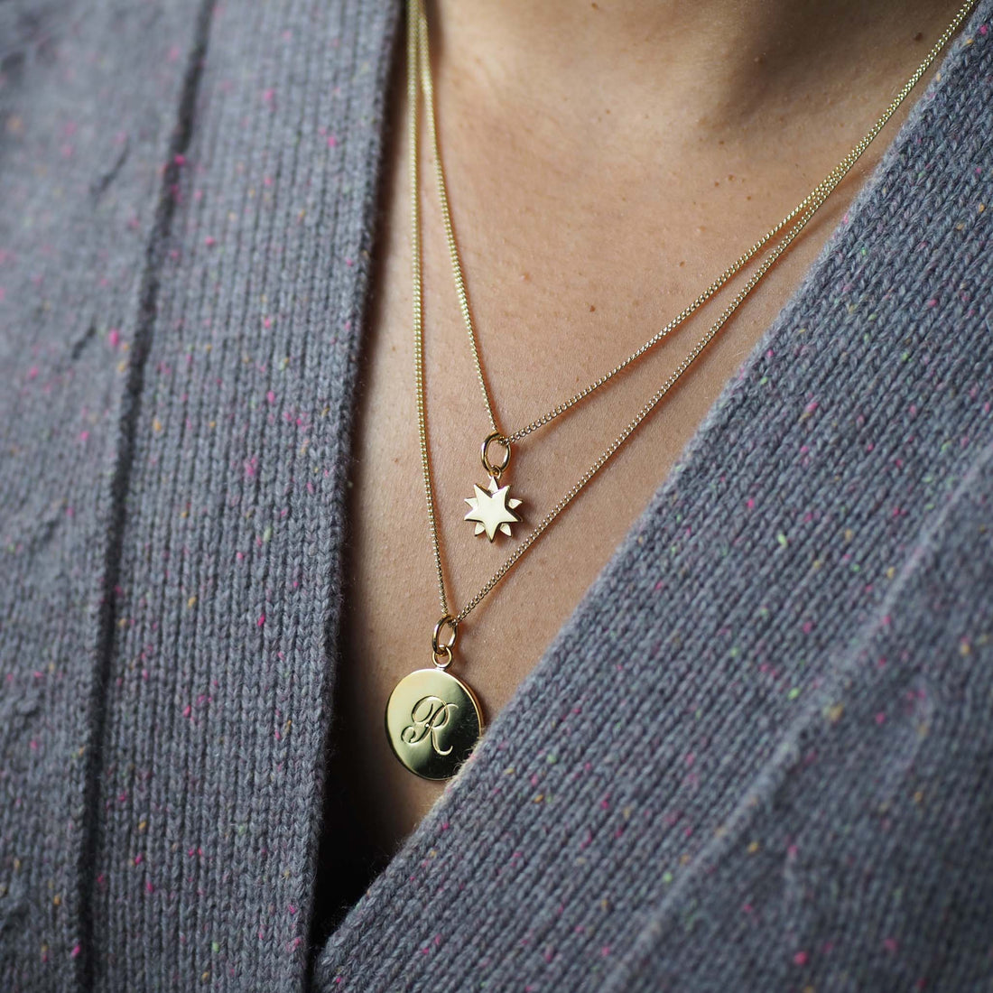 Starbright Necklace in Silver or Gold Vermeil