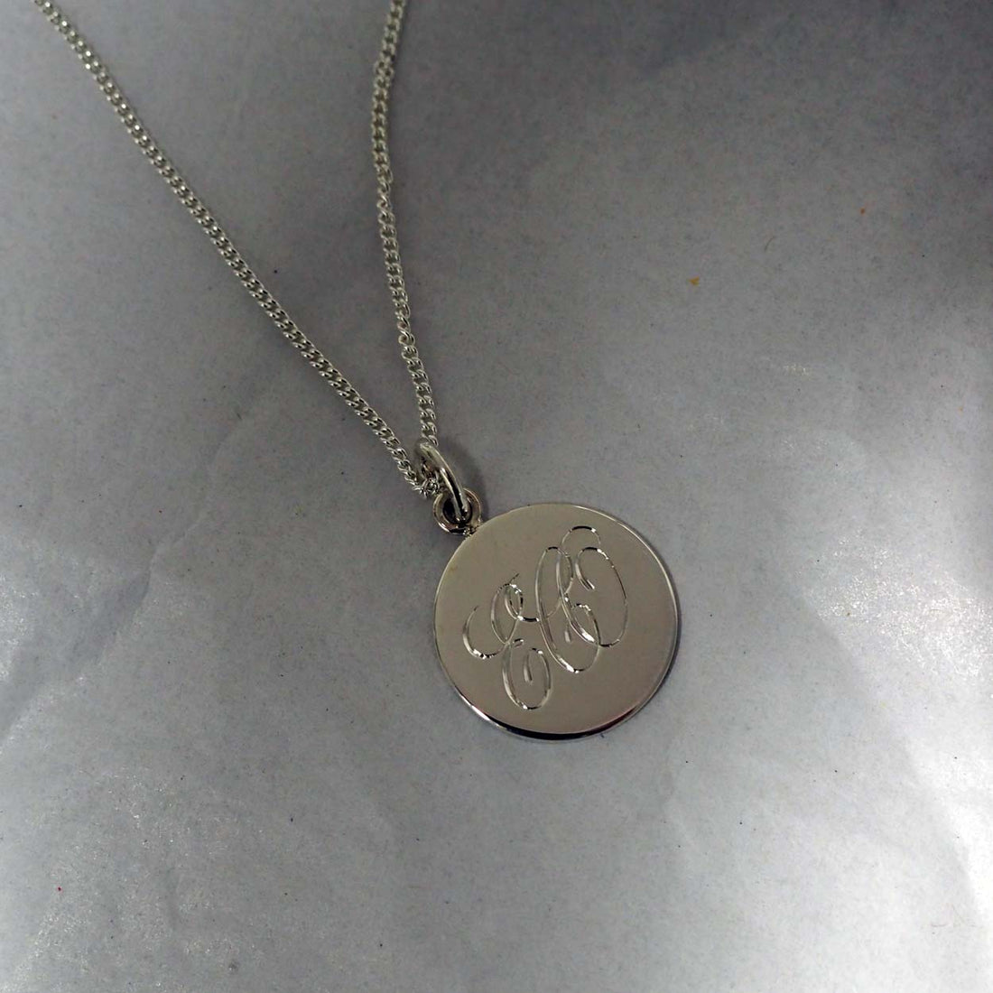 Triple Initial Necklace in Silver (Archive)