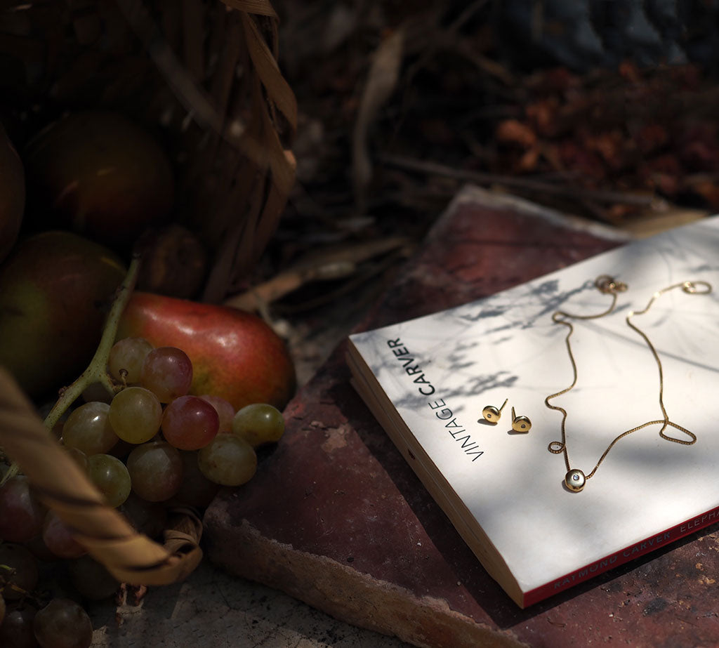 Birthstone Comfort Necklace In Solid Yellow Gold by Bianca Jones Jewellery