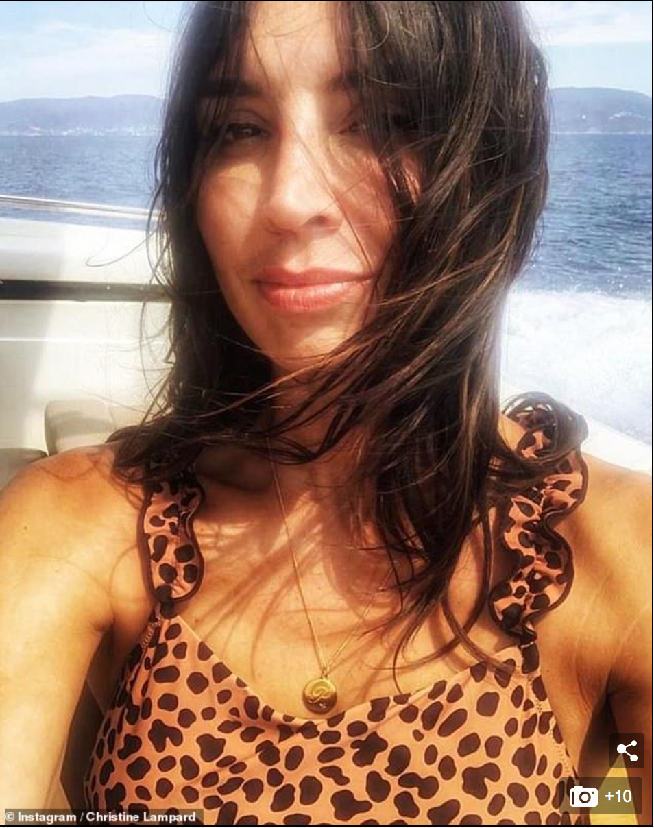 Christine Lampard birthstone necklace by Bianca Jones