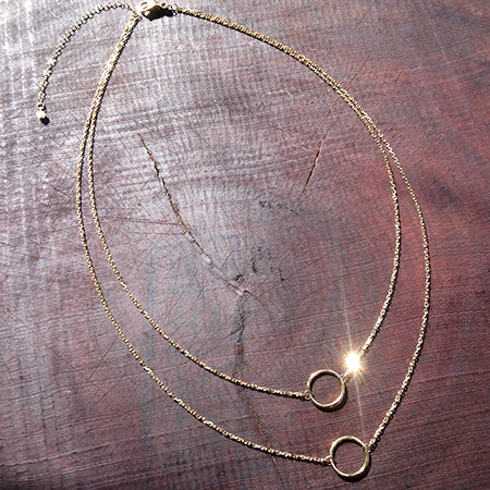 Double Circle Necklace