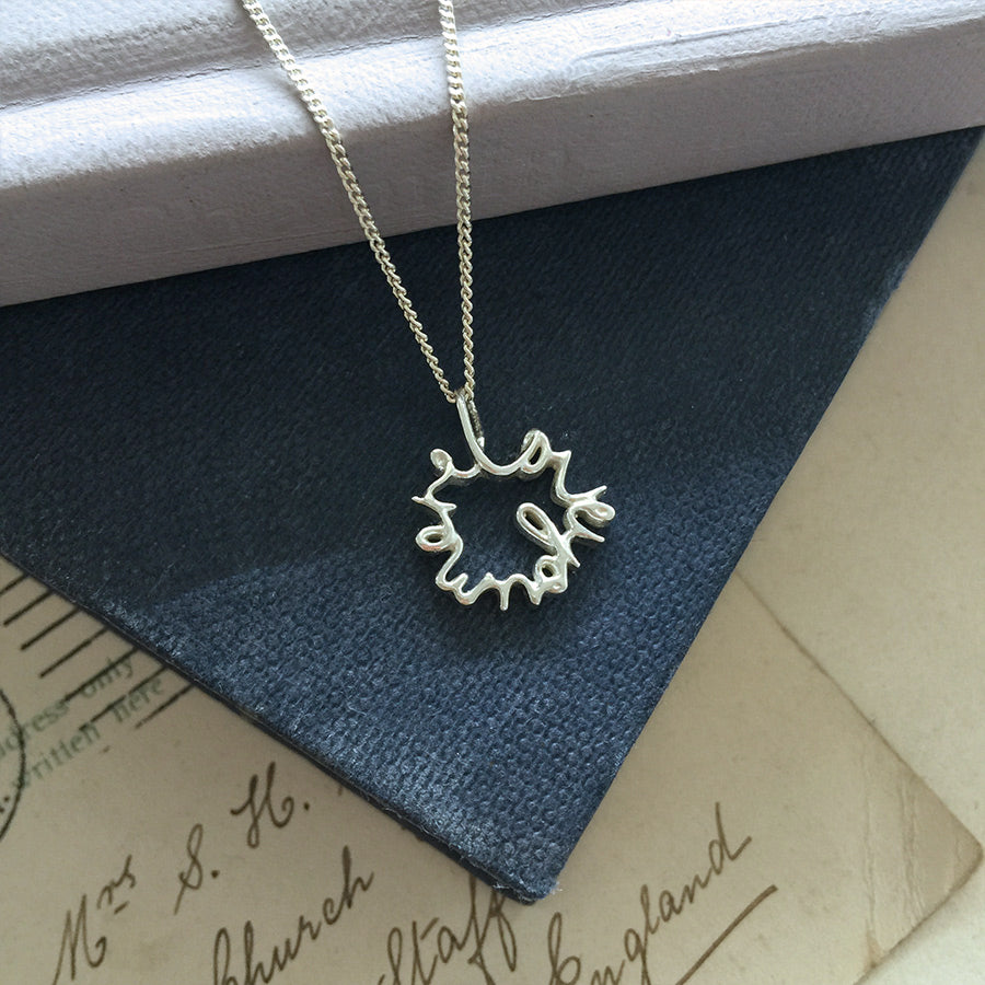 Love You More Necklace Inspired by 19th Century Romance and Henry D. Thoreau Quote