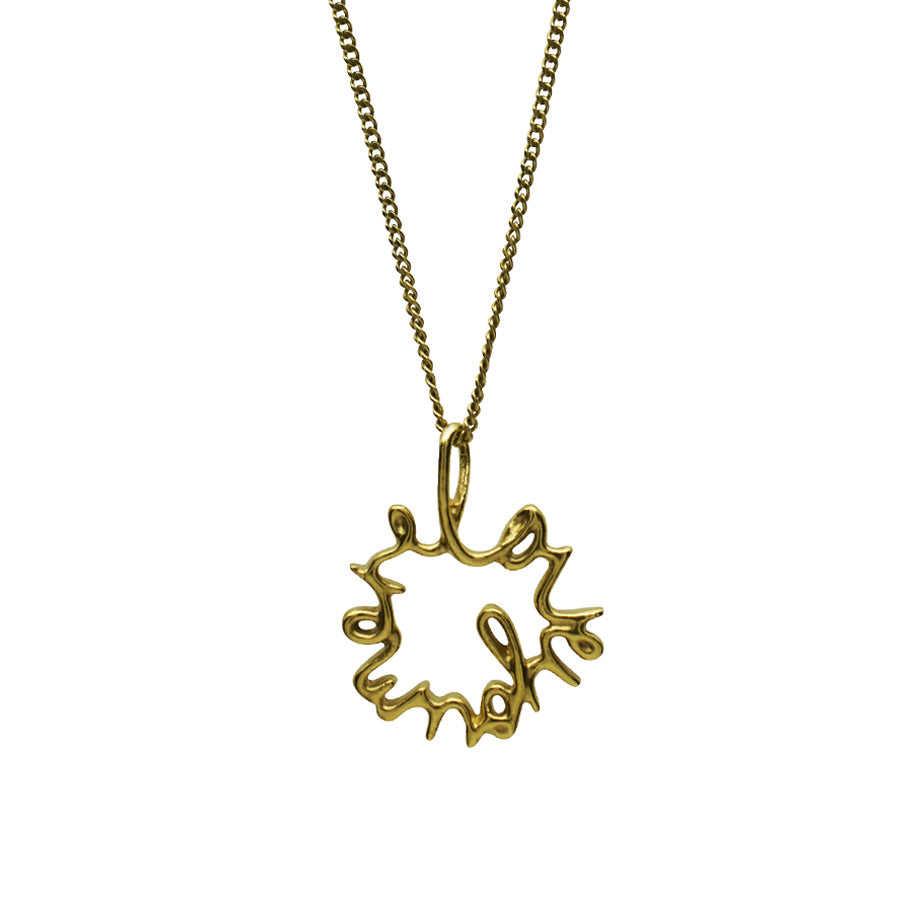 Love You More Large Necklace in 9ct Solid Gold, available in Yellow, White, and Rose Gold – Elegant and Personalised Jewellery Piece