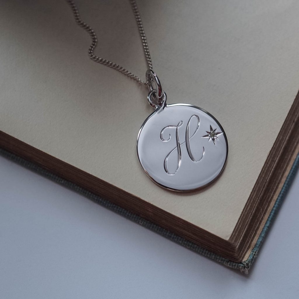 Peridot Initial Necklace