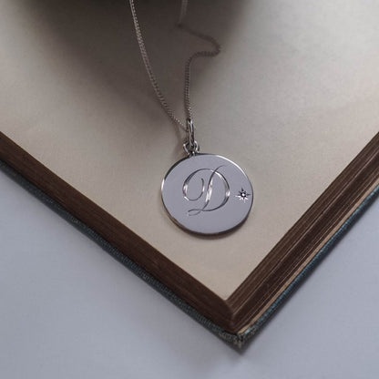 Sapphire Initial Necklace