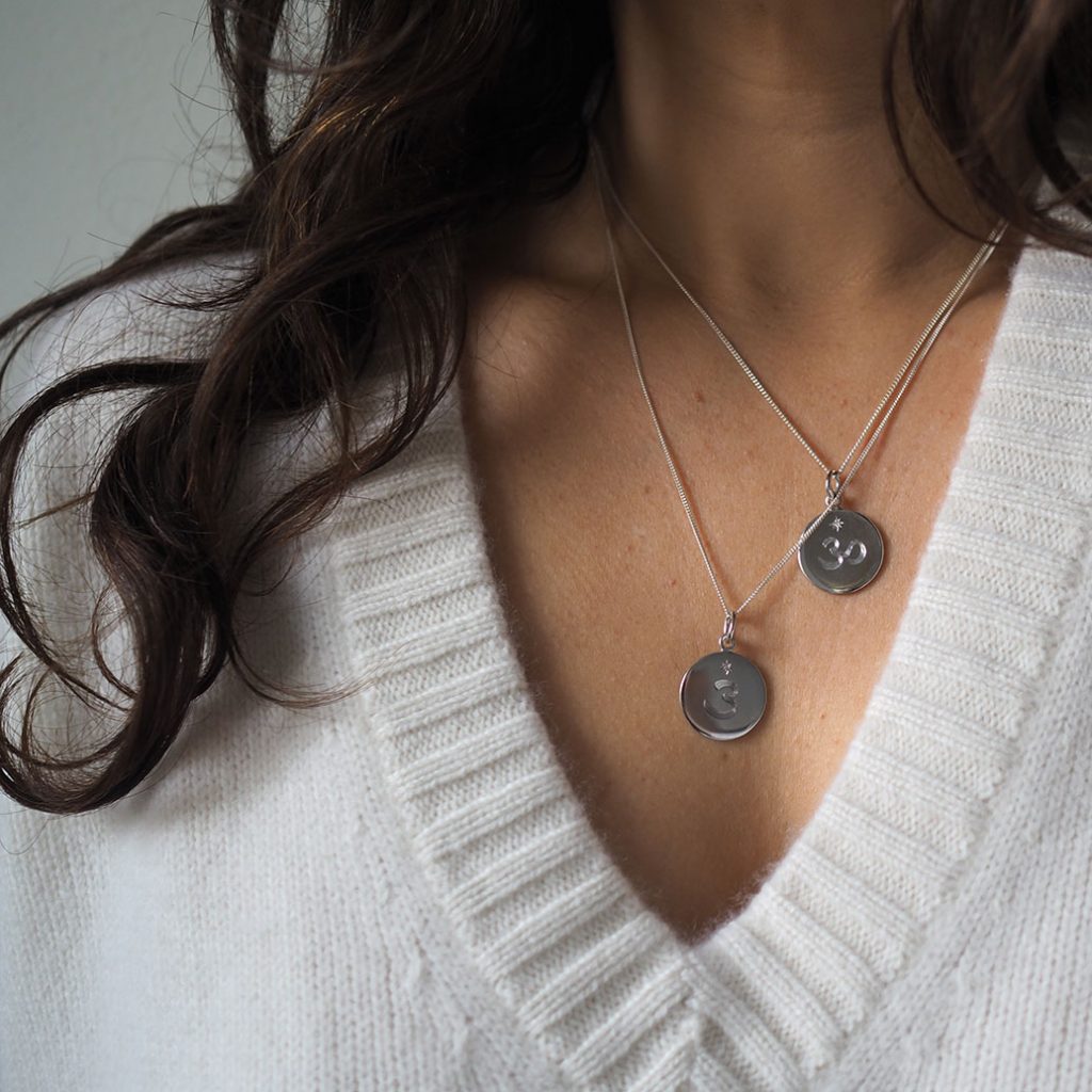 Crown Chakra Birthstone Necklace by Bianca Jones, symbolising spiritual connection and divine purpose