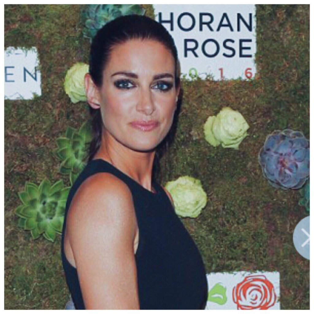 Kirsty Gallacher wearing the Strength Stud Earring by Bianca Jones, showcasing its classy and fierce design