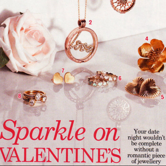 Bianca Jones Gold Vermeil Love Heart Earrings Featured on New! Magazine's Date Night Hot List