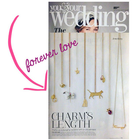 Bianca Jones Love Heart and Love You More Necklaces Featured in You and Your Wedding