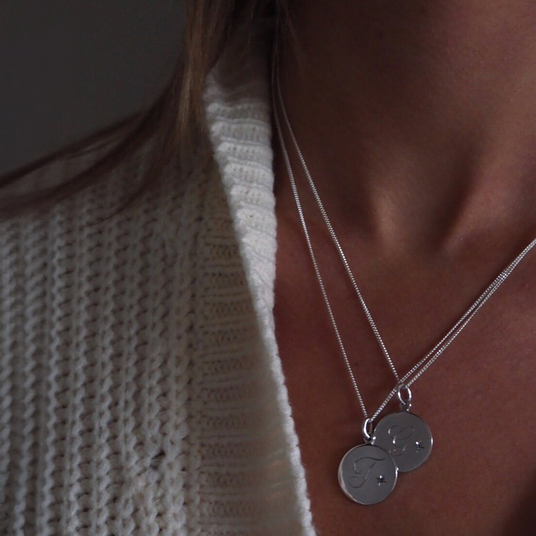 January Birthstone Garnet Initial Necklace with a brilliant-cut Garnet, hand-engraved initial, and classic Victoriana star-style setting, symbolising love, devotion, and protection. Perfect for January birthdays.