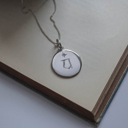 Heart Chakra Birthstone Necklace in Sterling Silver by Bianca Jones Jewellery