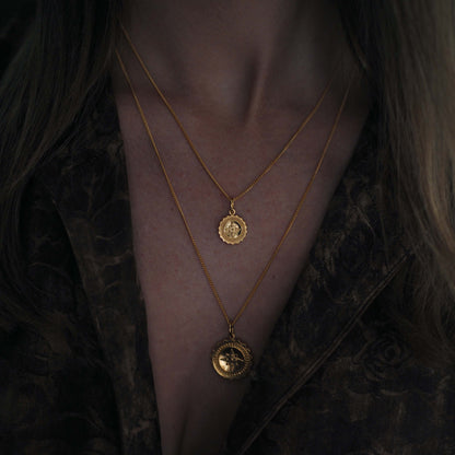 Bianca Jones Compass Pendant in Silver or Gold Vermeil - Navigational jewellery