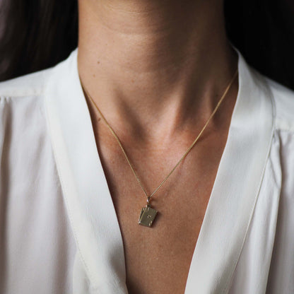 Ace Necklace featuring the Ace of Hearts and Ace of Spades in 9ct Solid Gold, representing luck, love, power, and passion – a meaningful jewellery piece