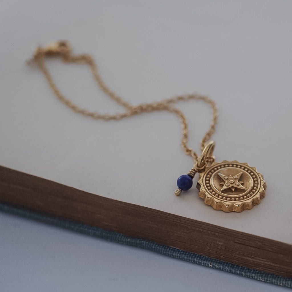 Compass with Lapis Lazuli Bracelet