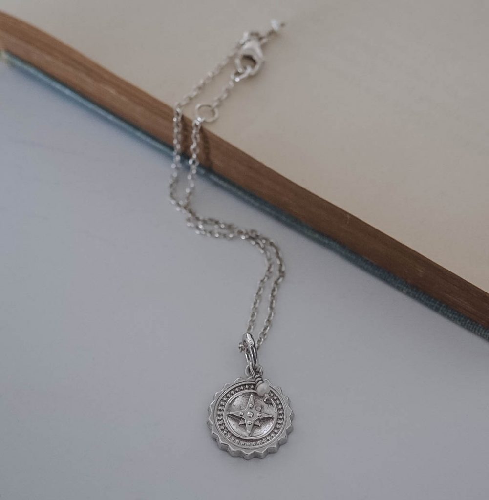 Compass with Pearl Bracelet