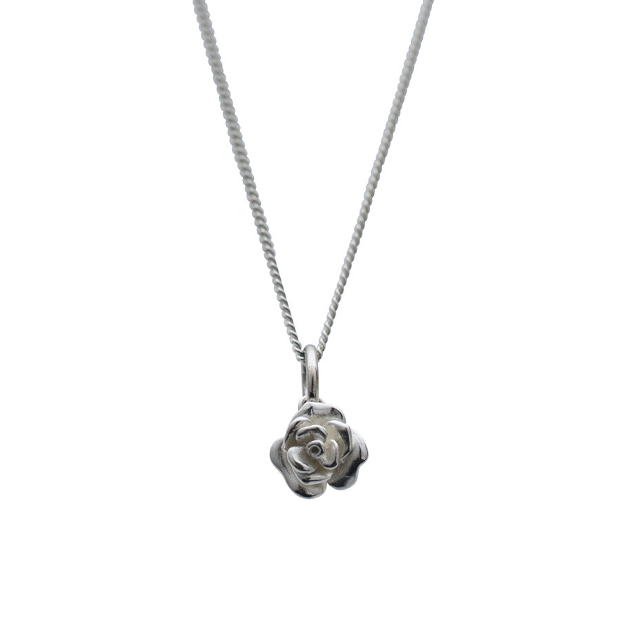 Rose Necklace in Sterling Silver