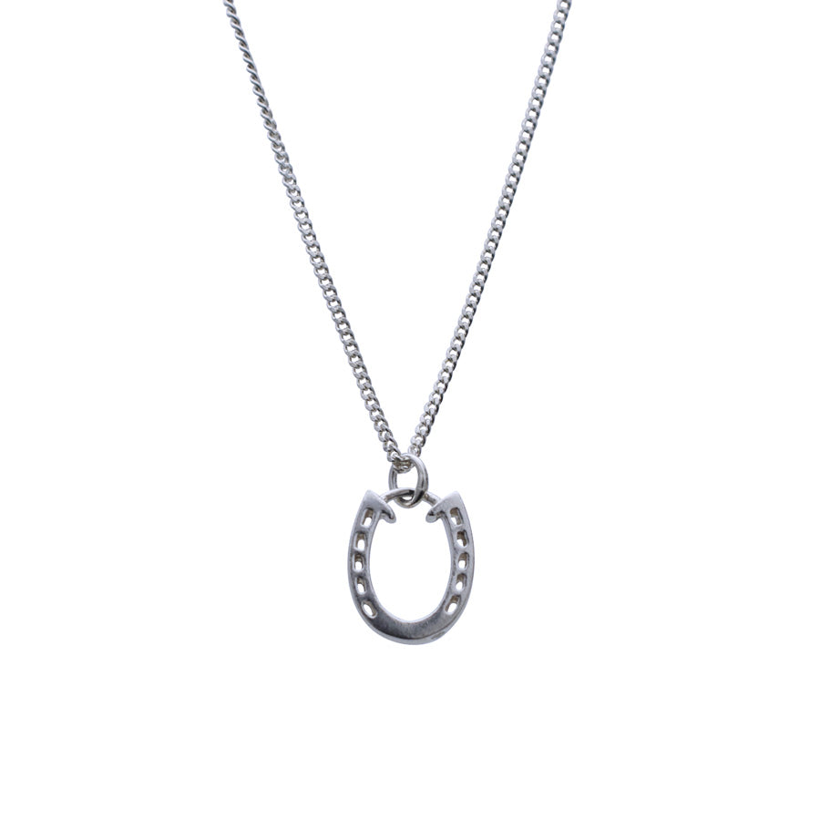 Horseshoe Necklace in solid gold, handcrafted in London from recycled 9ct or 18ct gold.